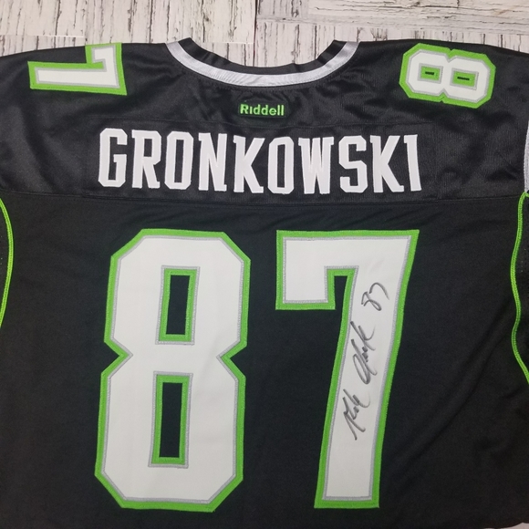 Autographed Rob Gronkowski 87 Jersey Rare Monster Energy New England Patriots XL - Picture 13 of 16